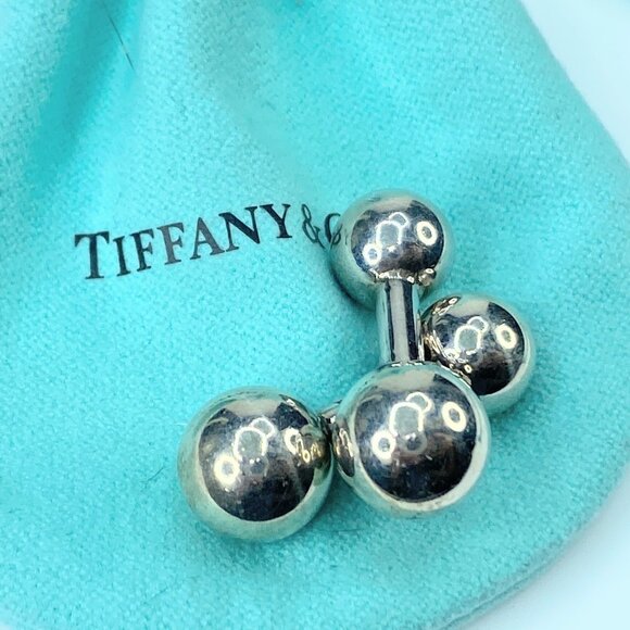 Tiffany & Co Sterling Silver 925 Dumbbell cufflinks 13.4g JR9550